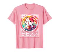 Cat Bubble Boba Tea Anime Cute Kawaii Kitten Manga Cat T-Shirt