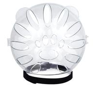 Cat Bubble Muzzle -Breathable Transparent PET Cat Helmet, with Fastening Tape Anti-lick & Anti-Bite for Grooming Nail Trimming 4x4x5 Inch