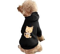 Cat Bubble Tea Dog Hoodie Shirts Pet Clothes for Small Puppy Cat Costume XS