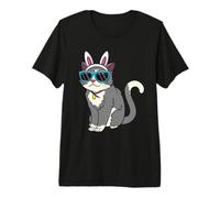 Cat Bunny Ears Rabbit Cute Kitten Easter Sunday Egg Easter Premium T-Shirt