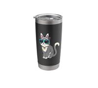 Cat Bunny Ears Rabbit Cute Kitten Easter Sunday Egg Easter Stainless Steel Insulated Tumbler