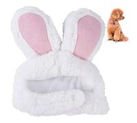 Cat Bunny Hat, Hat for Dog, Pet Party Costume, Adjustable Cute Soft Hat for Small Cats or Dogs, Pomeranian Chihuahua - Pet Accessories, Halloween Party Costume