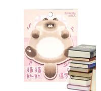 Cat Bus Notes, Cat Note Pads, Cartoon Note Pads, Students Memo Funny Easy Post Reminder Bloconnets Stickers for School of the ens Home Supplies