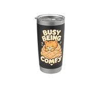 Cat Busy Being Comfy Stainless Steel Insulated Tumbler