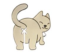 Cat Butt Bread Clip - 3D Printed Bag Clip for Cat Lovers - Funny Bread Ties & Kitchen Gadgets - Novelty Cat Chip Bag Holder Gift (D)