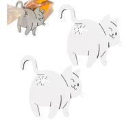 Cat Butt Bread Clip, Reusable Food Fresh Clip, Kitchen Necessity for Storing Bread and Snacks, Cute Animal Accessories, Funny Gifts for Cats Lovers (2Pcs)
