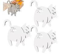 Cat Butt Bread Clip, Reusable Food Fresh Clip, Kitchen Necessity for Storing Bread and Snacks, Cute Animal Accessories, Funny Gifts for Cats Lovers (3Pcs)