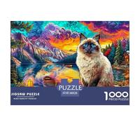 Cat by LakePremium Jigsaw Puzzles for Adults A 1000-Piece Advanced-Level Set Featuring Challenging And Educational Games - Designed As The Jigsaw Puzzles for Adults And Mature Kids Aged