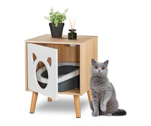 Cat cabinet Pet Furniture Unit Modern Litter Enclosure Wood 6.6 kg Compact
