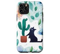 Cat Cactus Floral Nature Fantasy Art Case for iPhone 11 Pro