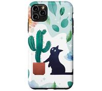 Cat Cactus Floral Nature Fantasy Art Case for iPhone 11 Pro Max