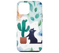 Cat Cactus Floral Nature Fantasy Art Case for iPhone 12 Pro Max