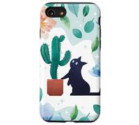 Cat Cactus Floral Nature Fantasy Art Case for iPhone SE (2020) / 7 / 8