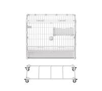 Cat Cage,1/2 Tier Cat, DIY Cat, Cat Cage, Metal Pet, with, with, Removable, Kitten Cage(White,1-Tier)