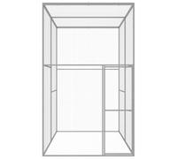 Cat Cage 3x1.5x2.5 m Galvanised Steel Outdoor Enclosure | Lockable bolt hinge door, spacious 3x1.5x2.5 m size, sturdy metal frame, airy wire grid, outdoor use