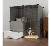 Cat Cage, Cat Cages Indoor With Litter Box, Detachable Outdoor Cat Cages Enclosures, Pet Cages For Cats, Easy To Assemble