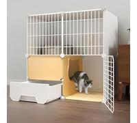 Cat Cage, Cat Cages Indoor With Litter Box, Detachable Outdoor Cat Cages Enclosures, Pet Cages For Cats, Easy To Assemble