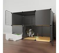 Cat Cage, Cat Cages Indoor With Litter Box, Detachable Outdoor Cat Cages Enclosures, Pet Cages For Cats, Easy To Assemble