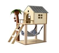 Cat Cage Cat Climbing Frame, Litter, Tree, Sisal Scratch Board, Wood Post, Claw Grinder, Toy