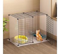 Cat Cage - Cat Fence Indoor Ferret Cage Dog Cages for Small Dogs Indoor Cat Beds Detachable Metal Cat Cages Easy to Clean