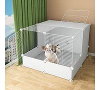 Cat Cage - Cat Playpen, Cat Cages Indoor Diy Pet Playpen Metal Enclosure Net Exercise Yard Fence Cage with Door for Small Pets Rabbits Hedgehogs Cat Guinea Pigs with Cat Pad