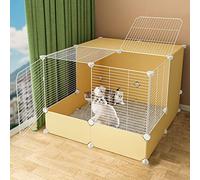 Cat Cage - Cat Playpen, Cat Cages Indoor Diy Pet Playpen Metal Enclosure Net Exercise Yard Fence Cage with Door for Small Pets Rabbits Hedgehogs Cat Guinea Pigs with Cat Pad