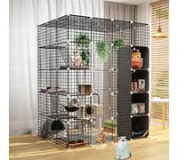 Cat Cage - Cat Playpen,pet Cages for Cats Metal Enclosure Net Exercise Yard Fence Cage for Small Pets Rabbits Hedgehogs Cat Guinea Pigs