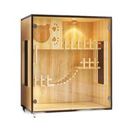 Cat Cage Cat Villa Plate Side Transparent Luxury House Breeding Cage Display Cabinet Bed Pet Room