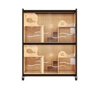 Cat Cage Cattery Fostering Cabinet Breeding Cage Wood Cat Oversized Display Closed Villa