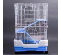 Cat Cage, Enclosed Cat Playpen, Indoor Cat Enclosure on Wheels, Cat Crate with Pull-out Tray for Small Animals