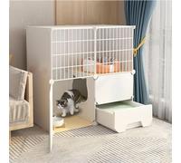 Cat Cage - Indoor Cat Enclosure Playpen, Detachable Metal Wire Design for Small Animals, Puppies, Ferrets, and Guinea Pigs - Versatile and Space-Saving