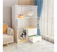 Cat Cage - Indoor Cat Enclosure Playpen, Detachable Metal Wire Design for Small Animals, Puppies, Ferrets, and Guinea Pigs - Versatile and Space-Saving