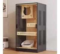 Cat Cage Indoor Cat Enclosure Playpen with Top Cover for Small Animals ， Ideal for Cats, Ferrets, Chinchillas, and Rabbits