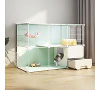 Cat Cage Indoor, Cat Enclosures DIY Cat Playpen Cat Kennel Detachable Cat House Cattery, Can Be Assembled Freely, Pet Cage for Rabbits, Guinea Pigs, Small Animals (Size : 107x37x72