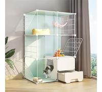 Cat Cage Indoor, Cat Enclosures DIY Cat Playpen Cat Kennel Detachable Cat House Cattery, Can Be Assembled Freely, Pet Cage for Rabbits, Guinea Pigs, Small Animals (Size : 107x37x72cm) (72x37x107