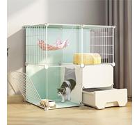 Cat Cage Indoor, Cat Enclosures DIY Cat Playpen Cat Kennel Detachable Cat House Cattery, Can Be Assembled Freely, Pet Cage for Rabbits, Guinea Pigs, Small Animals (Size : 72x37x72c