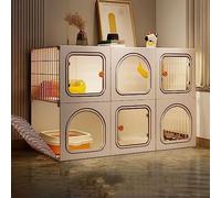 Cat Cage Indoor - DIY Cat Playpen Detachable Small Animal Cage Cat Enclosure Cat Cabinet, Cat Fence for 1-3 Kitten Guinea Pig, Bunny and Chinchilla