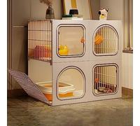 Cat Cage Indoor - DIY Cat Playpen Detachable Small Animal Cage Cat Enclosure Cat Cabinet, Cat Fence for 1-3 Kitten Guinea Pig, Bunny and Chinchilla