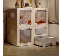 Cat Cage Indoor - DIY Cat Playpen Detachable Small Animal Cage Cat Enclosure Cat Cabinet, Cat Fence for 1-3 Kitten Guinea Pig, Bunny and Chinchilla
