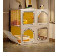 Cat Cage Indoor - DIY Cat Playpen Detachable Small Animal Cage Cat Enclosure with Cat Litter Box, Cat Fence for 1-3 Cats,Without Litter Box-70x45x70cm