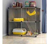 Cat Cage Indoor,Large Cat Cage Cat Enclosures Detachable Diy Cat Playpen Small Animals Cages,Large Exercise Place Ideal For Small Pet Cat Puppy,72x47x72cm-A