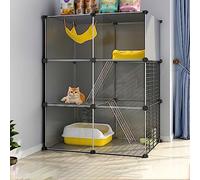 Cat Cage Indoor,Large Cat Cage Cat Enclosures Detachable Diy Cat Playpen Small Animals Cages,Large Exercise Place Ideal For Small Pet Cat Puppy,72x37x107cm-A
