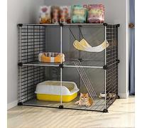 Cat Cage Indoor,Large Cat Cage Cat Enclosures Detachable Diy Cat Playpen Small Animals Cages,Large Exercise Place Ideal For Small Pet Cat Puppy,72x47x72cm-B