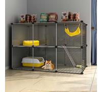 Cat Cage Indoor,Large Cat Cage Cat Enclosures Detachable Diy Cat Playpen Small Animals Cages,Large Exercise Place Ideal For Small Pet Cat Puppy,107x47x72cm-A