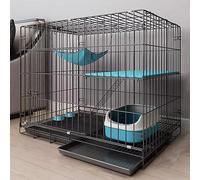 Cat Cage Indoor Metal Foldable Cat Fence Easy To Carry Outdoor Cat Cage Travel Camping With Tray Suitable For Small Animals Cat Guinea Pig Cage Dog Cage Balcony Cathouse