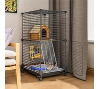Cat Cage Indoor - Multi-Purpose Small Animal Playpen for Indoor Use, Ideal for Cats, Ferrets, Chinchillas, and Guinea Pigs