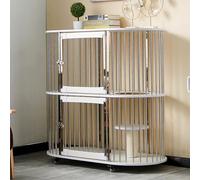 Cat Cage, Large Outdoor Two-Story Enclosure for Multiple Cats, Spacious with Wheels, Multi-Feature Indoor/Outdoor Cat Condo