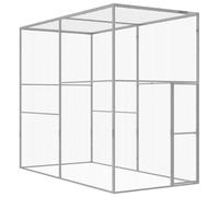 Cat Cage Outdoor Small Animal Pet Cage Galvanised Steel Multi Sizes vidaXL