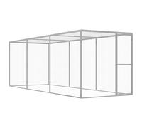 Cat Cage Outdoor Small Animal Pet Cage Galvanised Steel Multi Sizes vidaXL