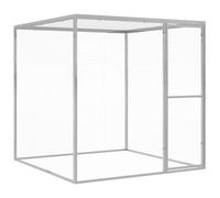 Cat Cage Outdoor Small Animal Pet Cage Galvanised Steel Multi Sizes vidaXL